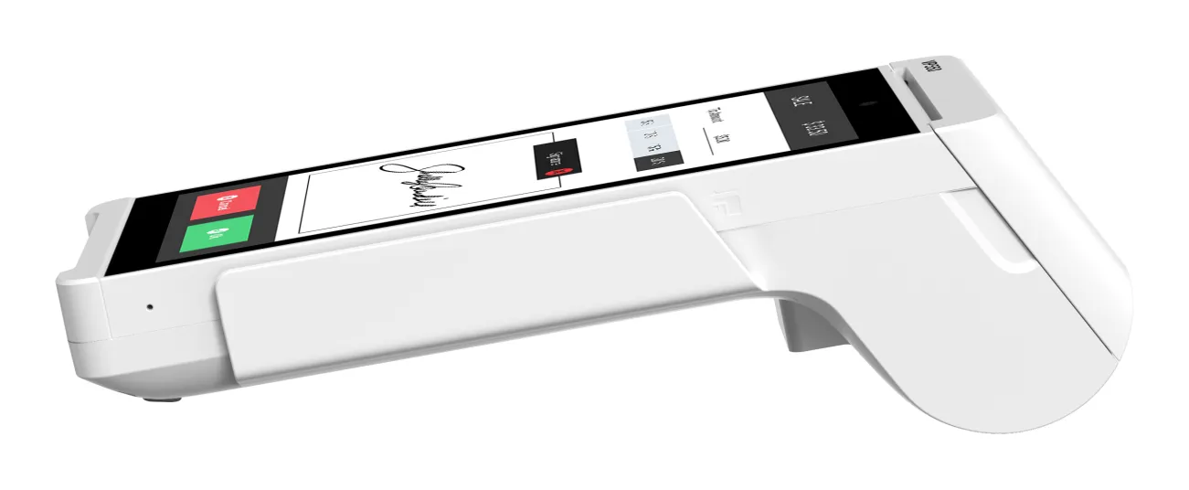 Valor VP550 countertop payment terminal, angled view